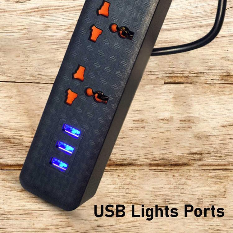 New 403puc Speed-X Premium Portable Power Strip 4socket+2usb+1type-C Port