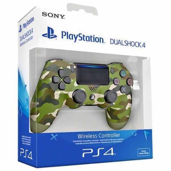 PS4 CAMO GREEN DUALSHOCK4 WIRELESS GAME CONTROLLER