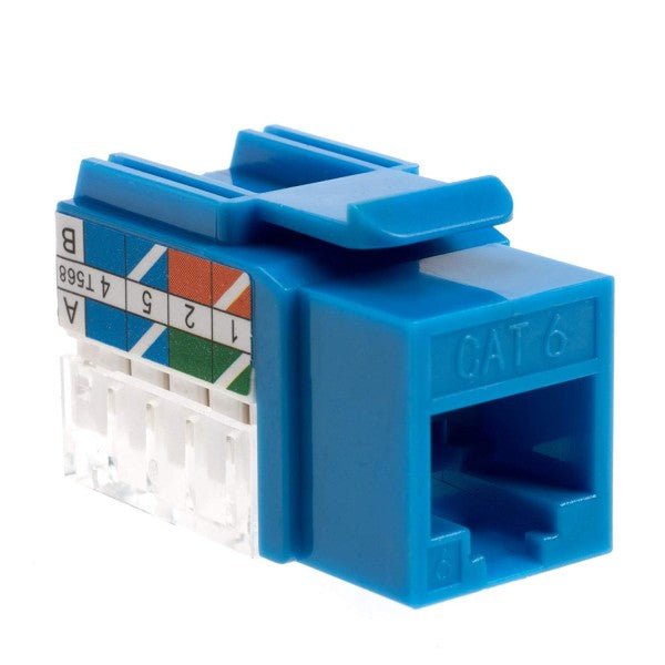 COMMSCOPE CAT 6 IO TOOL-LESS KEYSTONE JACK 110 UTP BLUE