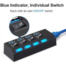 USB hub 4 port 2.0 with Button