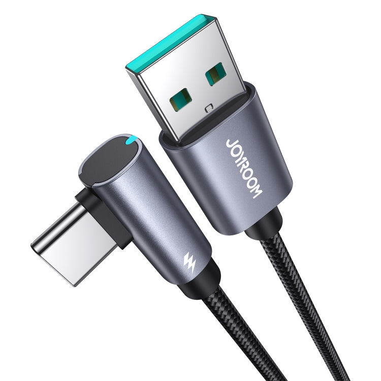 JOYROOM S-AC027A17 SmoothGame Series 3A USB-A to Type-C Right Angle Fast Charging Data Cable 1.2M-Black