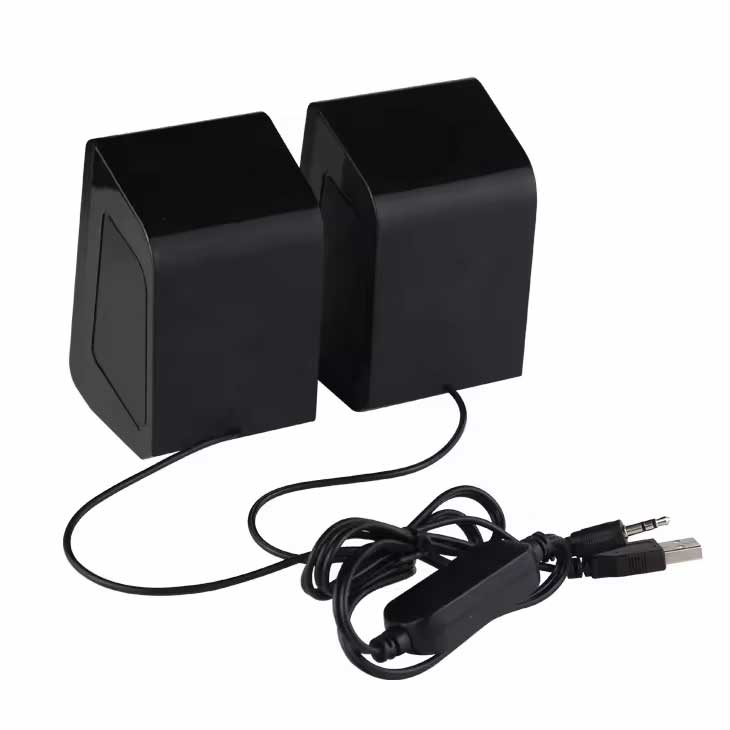 KISONLI X16 MINI USB 2.0 PORTABLE SPEAKER FOR LAPTOP PC WITH RGB LIGHT