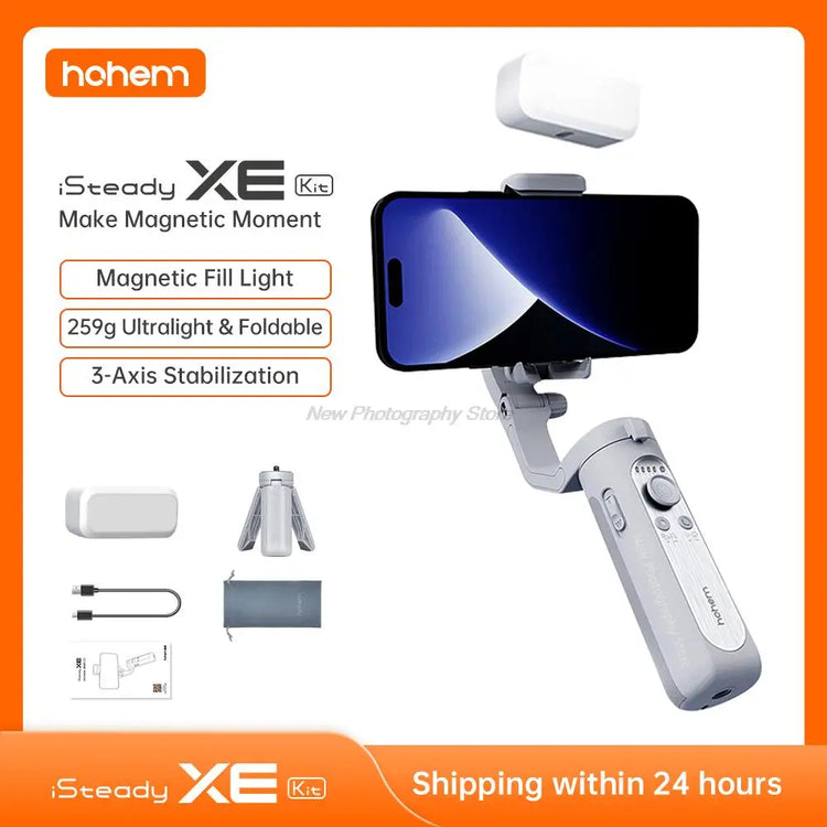 I STEADY XE 3 AXIS HANDHELD GIMBAL STABILIZER FOR SMARTPHONES-BLACK