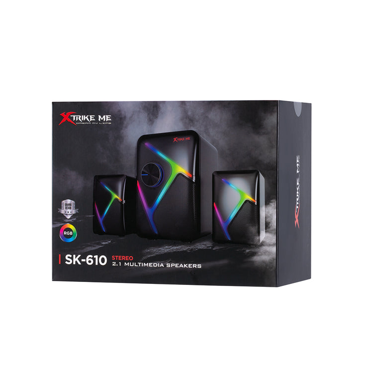 XTRIKE ME SK-610 Subwoofer RGB Stereo Wired Gaming Speakers