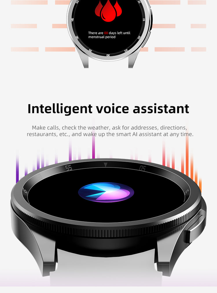 JS WATCH 6 CLASSIC 1.43 INCH AMOLED DISPLAY SPORT SMART WATCH NFC IP67 WITH AIFIT MAX APP SILVER