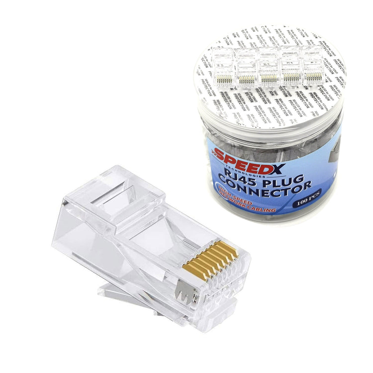 SPEEDX CAT6 (FU) UTP Connector – 100 PCS Per Bottle