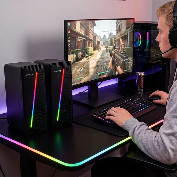 SPEED-X SX-SP03 GAMING USB SPEAKER WITH RGB LIGHT