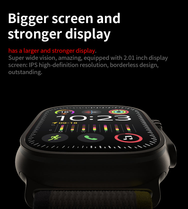 T900 ULTRA 2 SERIES 9 2.19 INCH SCREEN LAXASFIT SMART WATCH BLACK