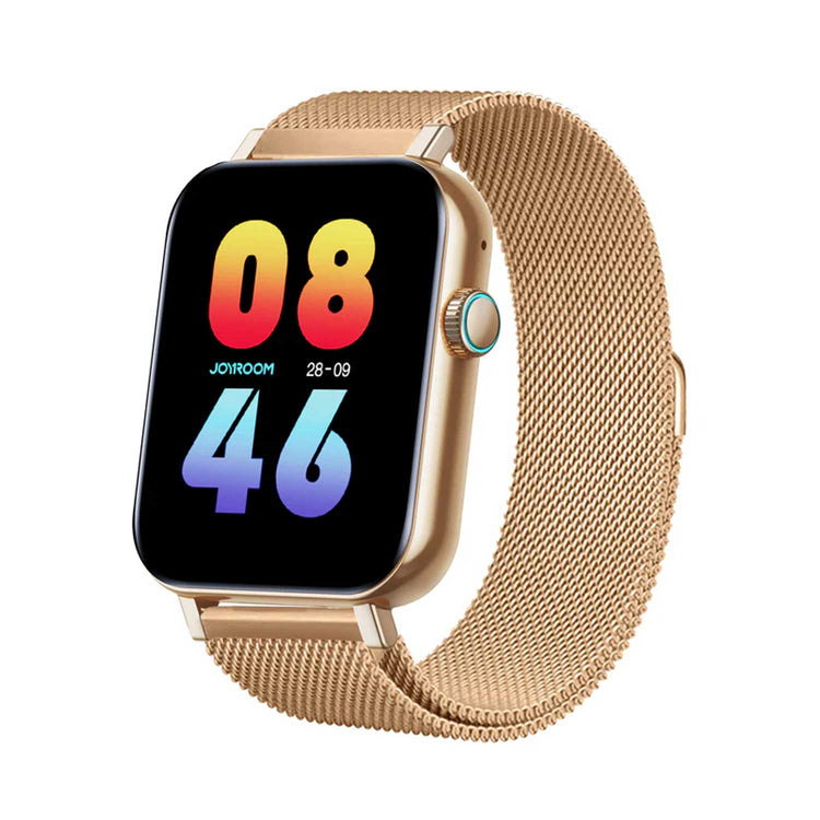 Joyroom-Ft5 Pro Fit-Life Series Smart Watch (Answer/Make Call)- WITH SMART-TIME PRO APP Roze Gold
