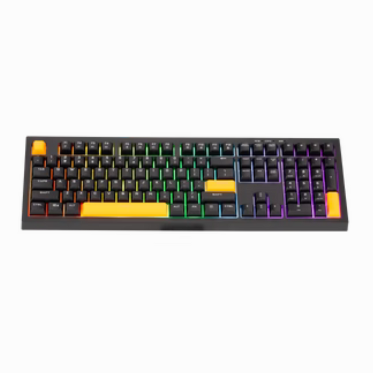XTRIKE ME KB-512 BK 108 KEY WIRED MECHANICAL FEEL USB-C KEYBOARD BLACK