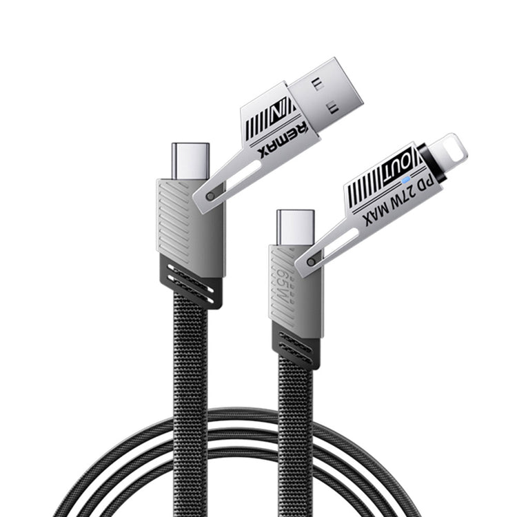 REMAX RC-C189 65W 4 IN 1 MULTI FUNCTIONAL DATA CABLE BLACK