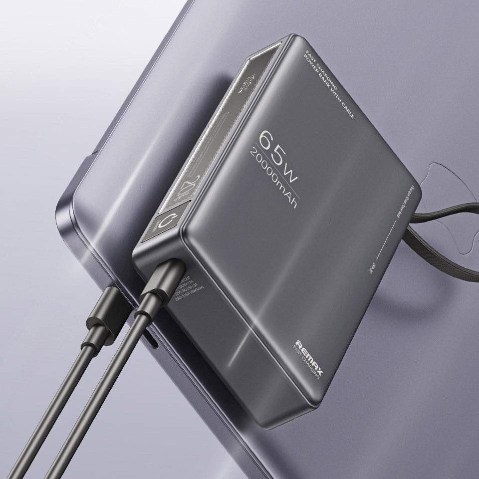 REMAX RPP-87 WINGLE SERIES 65W+22.5W LAPTOP AND MOBLIE FAST CHARGING ...