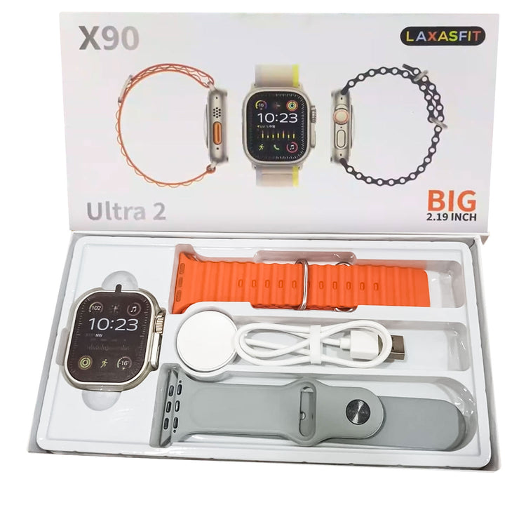 X90 ULTRA 2 SMART WATCH 49MM 2.19 INCH BIG SCREEN ORANGE