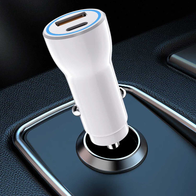 ASPOR A910 FAST CAR CHARGER QC 3.0 DUAL ALUMINUM METAL 38W PD PORTABLE