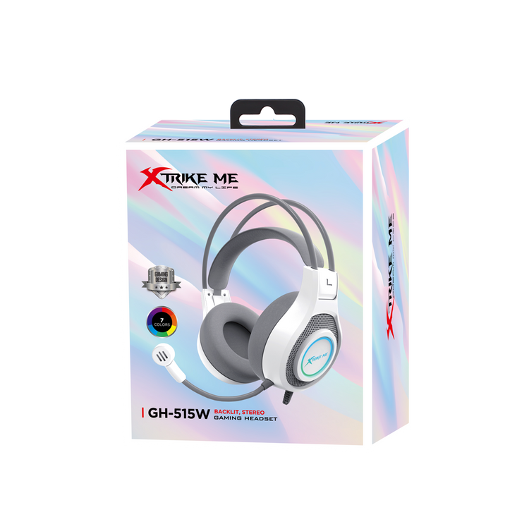 XTRIKE ME GH-515W WIRED RGB GAMING HEADSET WITH STATIC LIGHTING EFFECTS
