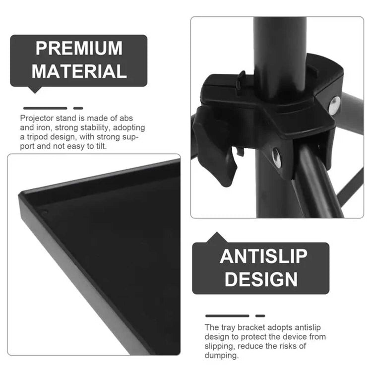 PORTABLE PROJECTOR AND LAPTOP STAND TABLE TRIPOD (HEIGHT ADJUSTABLE 45-120CM)