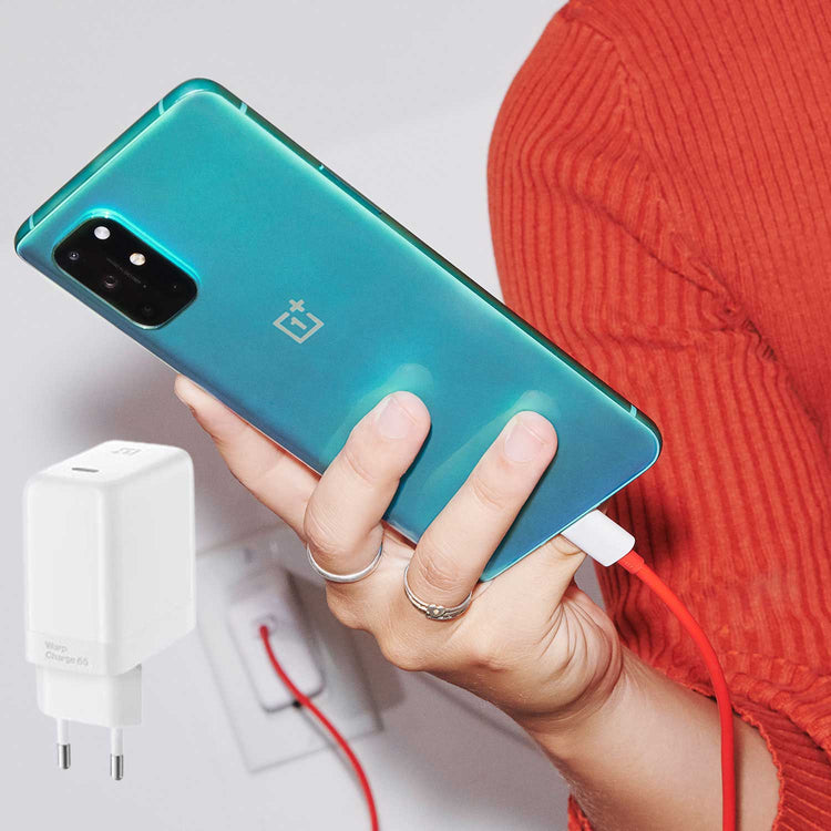 65W ORIGINAL ONEPLUS SUPER FAST WARP CHARGE (EU PIN) WITH USB TYPE C TO TYPE C CABLE