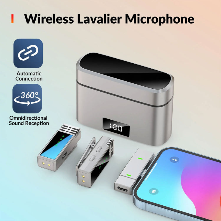 JMARY MW-15 2.4G WIRELESS MICROPHONE FOR MOBILE (LIGHTNING)