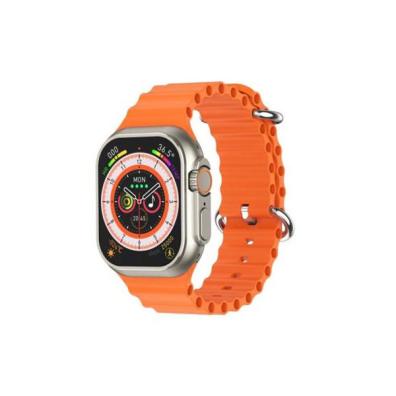 V200 NEW FASHION ULTRA 2.2 LARGE SCREEN IP68 WATERPROOF SPORT SMART WATCH WITH WearFit pro APP ORANGE