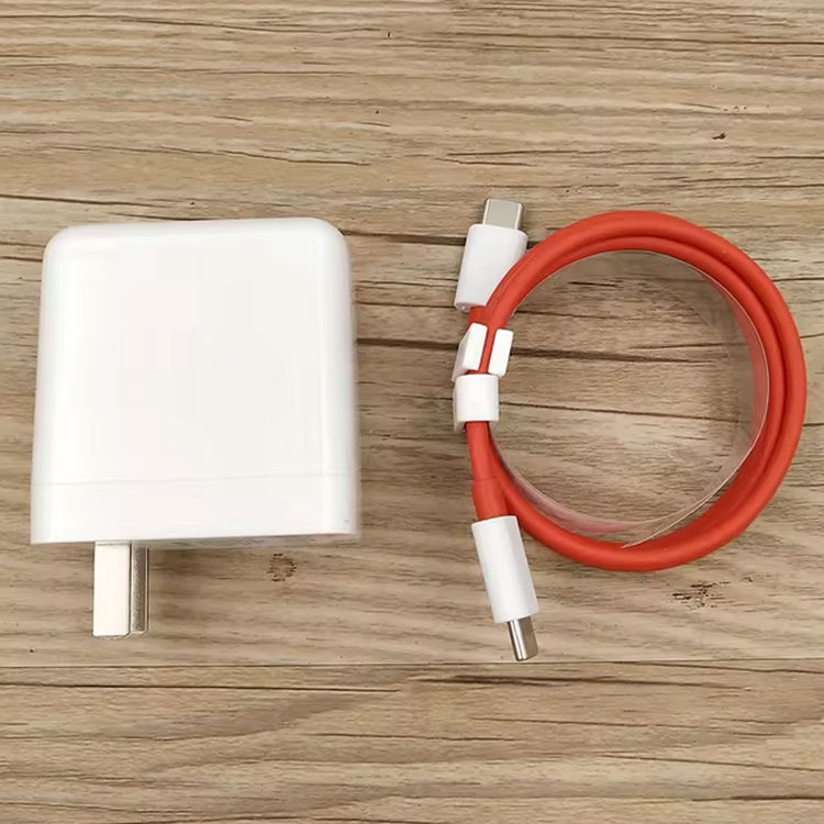 ONEPLUS 65W ORIGINAL SUPER FAST WARP CHARGE  (US PIN) WITH TYPE C TO TYPE C CABLE