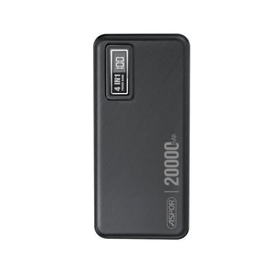 ASPOR A301 4 IN 1 POWER BANK 20000MAH WITH LCD DIGITAL DISPLAY