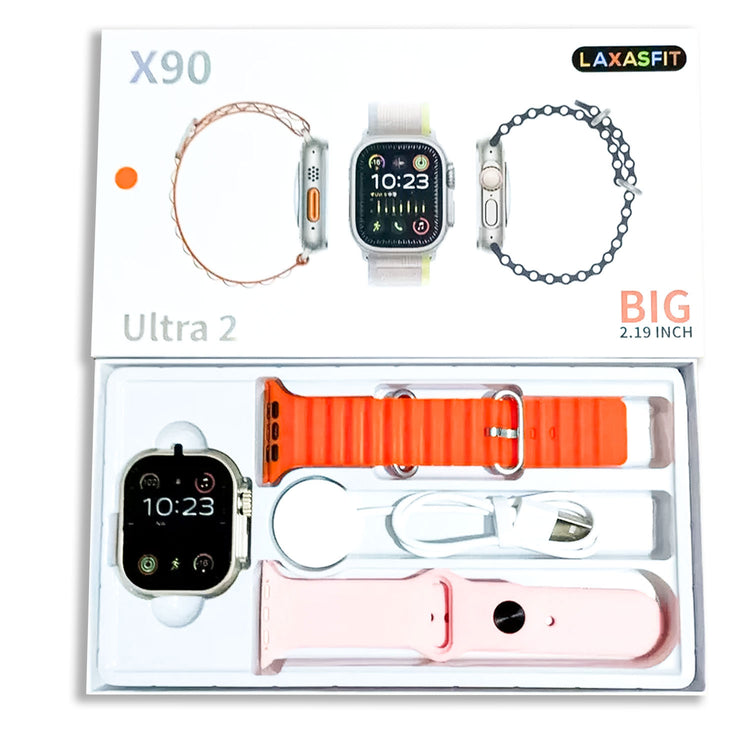 X90 ULTRA 2 SMART WATCH 49MM 2.19 INCH BIG SCREEN ORANGE