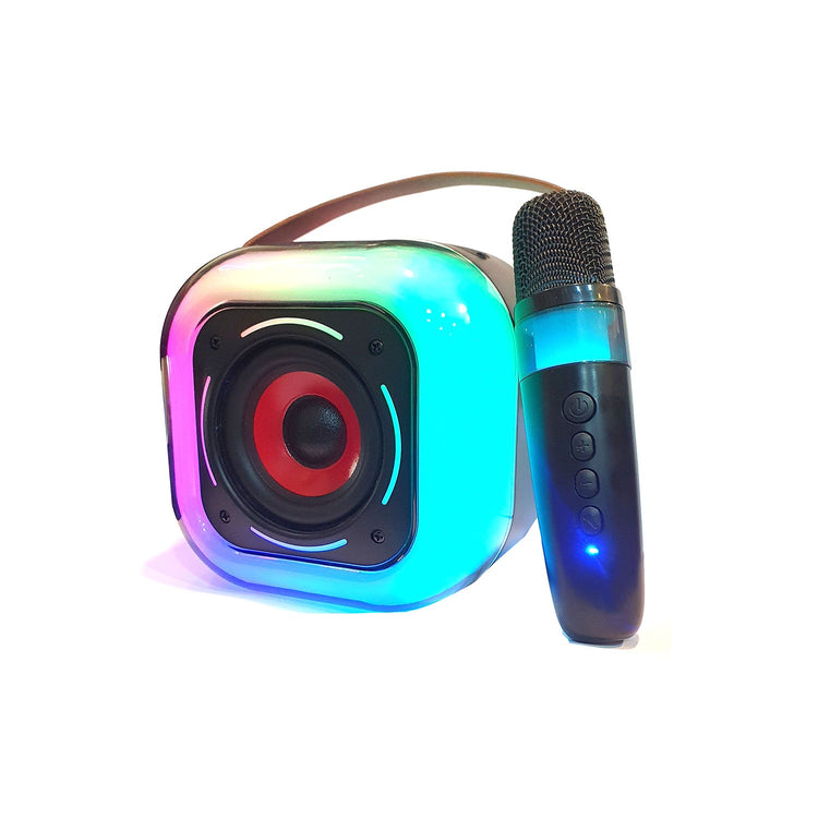 K12 MINI AUDIO MICROPHONE WITH VOICE CHANGER KARAOKE FAMILY WIRELESS BLUETOOTH OUTDOOR SPEAKER