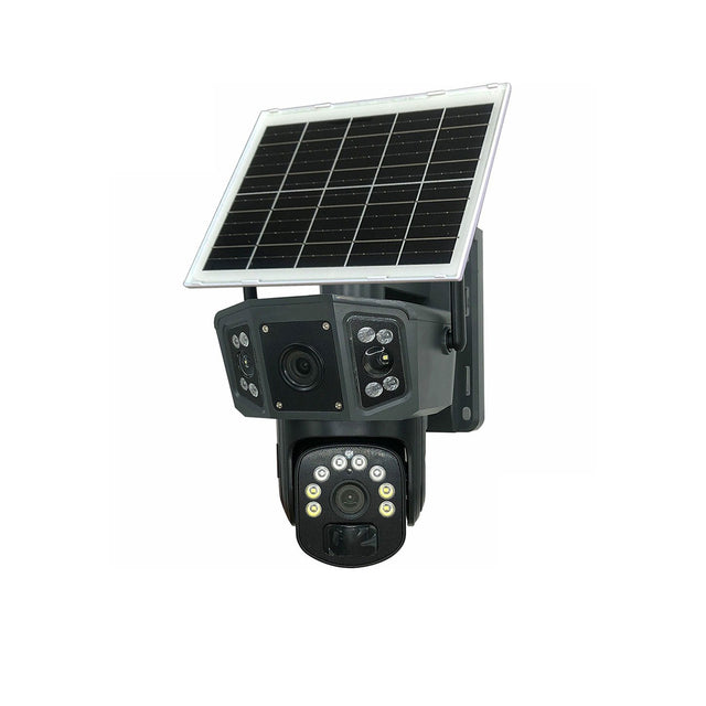 SPEEDX CA-WC013 PTZ SOLAR OUTDOOR 8MP DUAL LENS CAMERA PAN TILT PIR MOTION DETECTION WITH V380 PRO APP