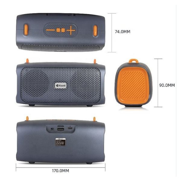 Kisonli Ks-2003 Portable Wireless Speaker 5w Outdoor Bluetooth Speaker