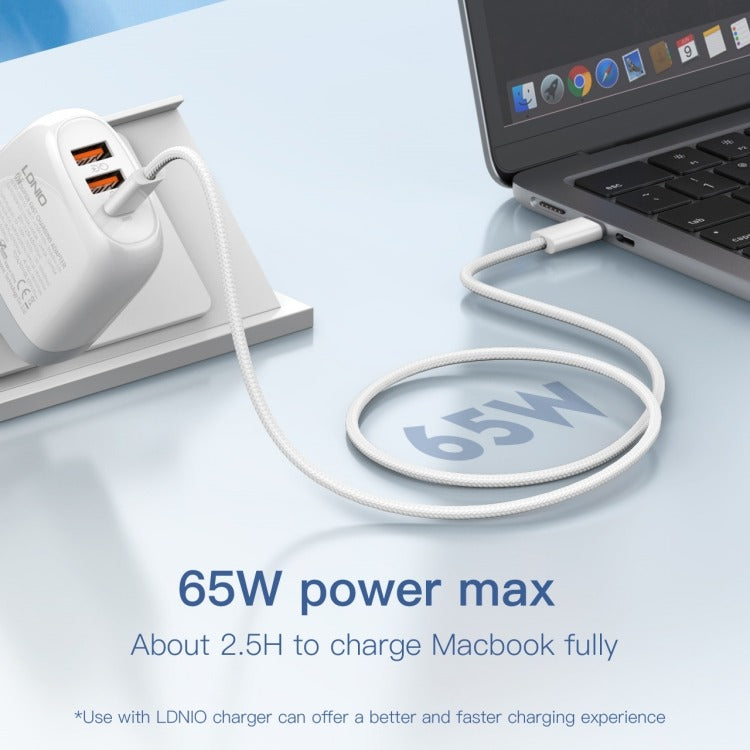 Ldnio Lc901c 65w Pd 3.2 Type-c To C Fast Charging Data Cable