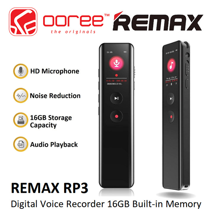 REMAX RP3 MULTIMEDIA DIGITAL VOICE RECORDER 64GB