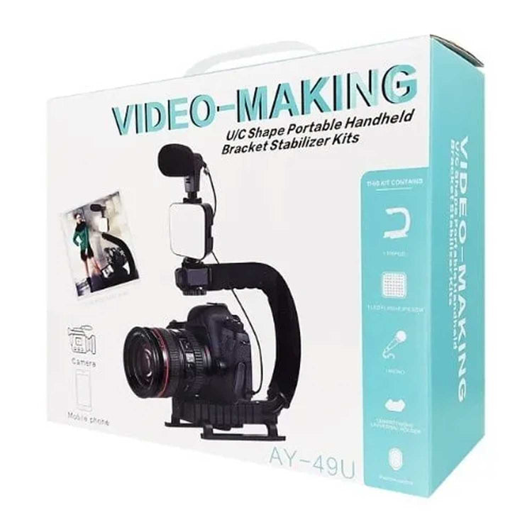 AY-49U U SHAPED VIDEO MAKING HANDHELD STABILIZER KIT