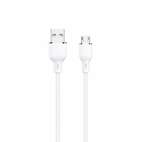 LOGILINK USB TO MICRO SILICONE FAST CHARGING DATA CABLE 1M (1 YEAR WARRANTY) WHITE