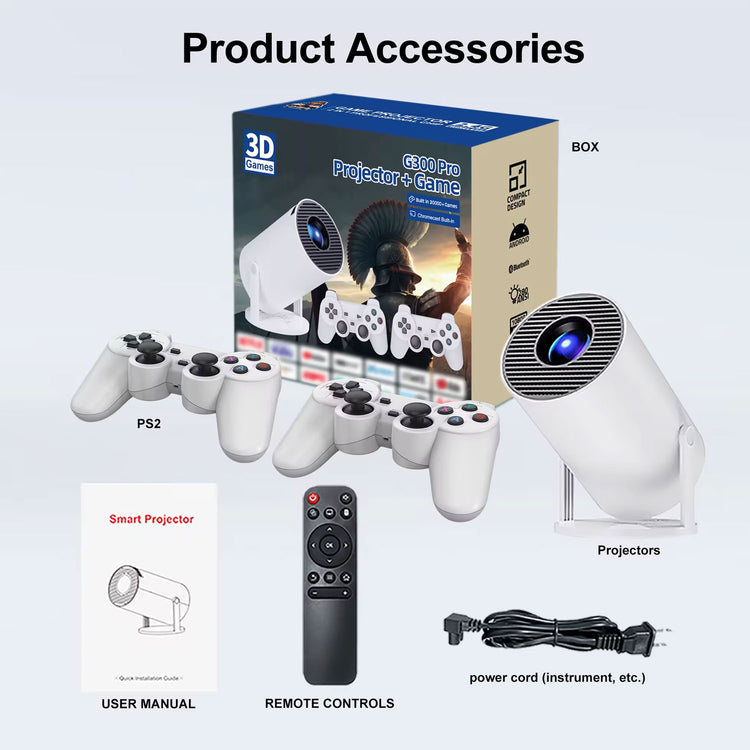 SPEED-X HY300 PRO 280 ANSI 20000+ GAME CONSOLE ANDROID 11.0 4K MINI PROJECTOR