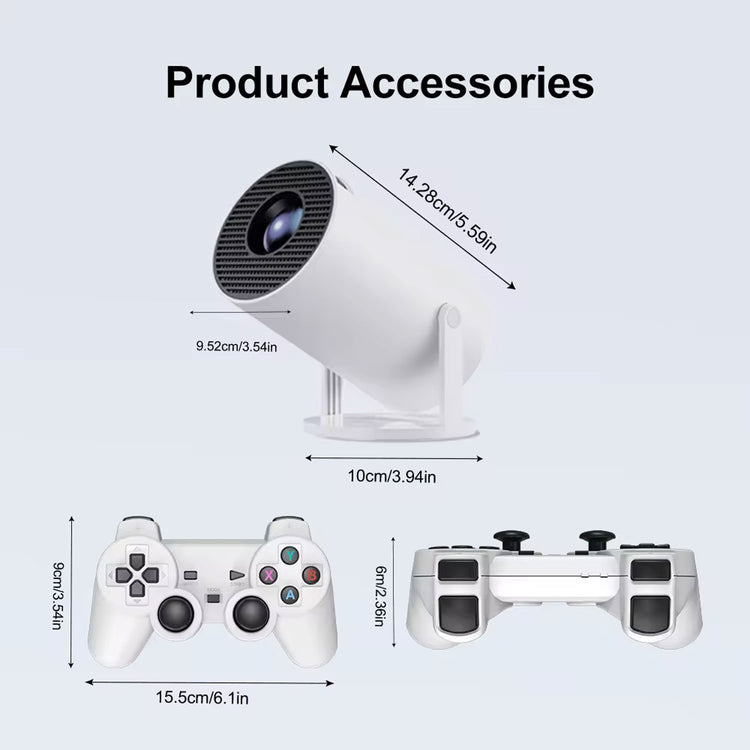 SPEED-X HY300 PRO 280 ANSI 20000+ GAME CONSOLE ANDROID 11.0 4K MINI PROJECTOR